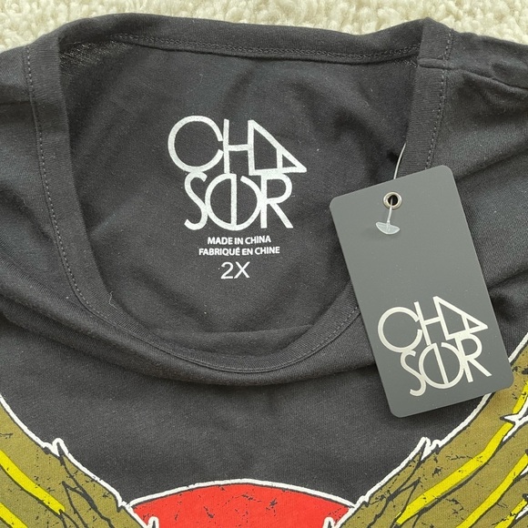 NWT Chaser Eagle Fearless Graphic Tee - Picture 2 of 4